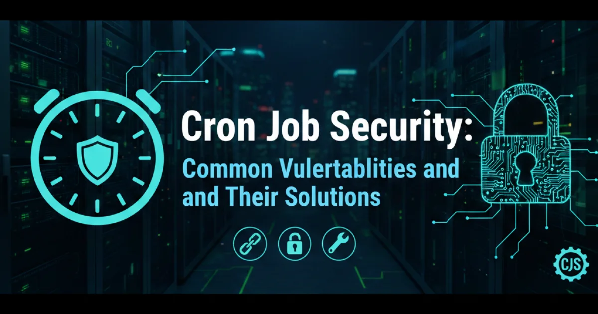 CronMonitor.app - Cron Job Security: Common Vulnerabilities and Their Solutions