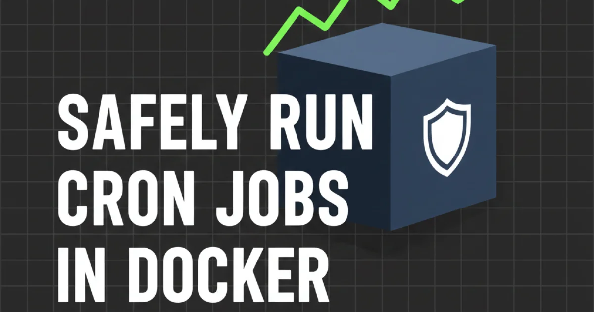 CronMonitor.app - How to safely run cron jobs in Docker 